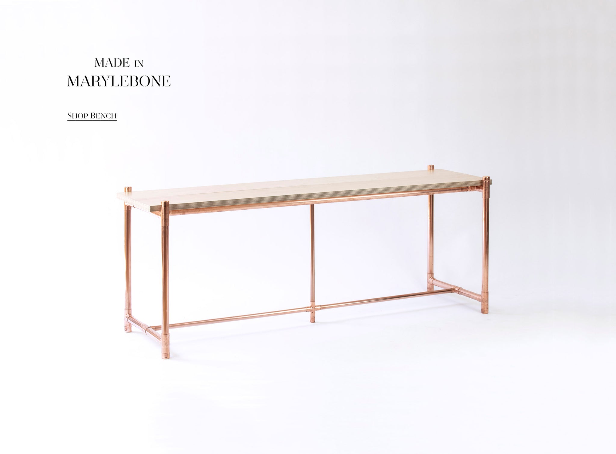 Bench, Copper & Plywood 