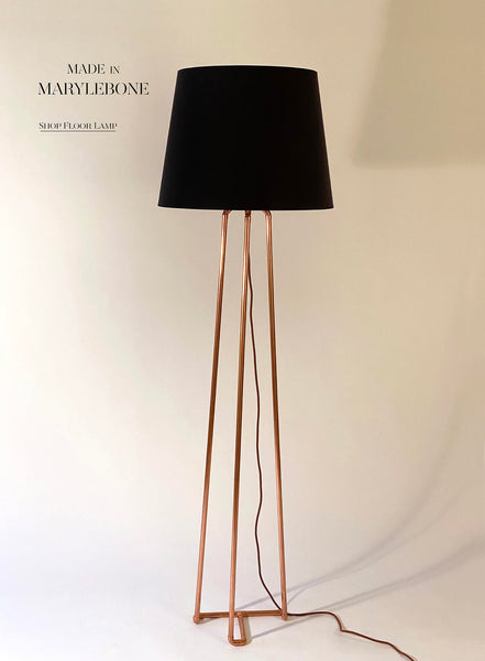 Floor Lamp, Copper Frame